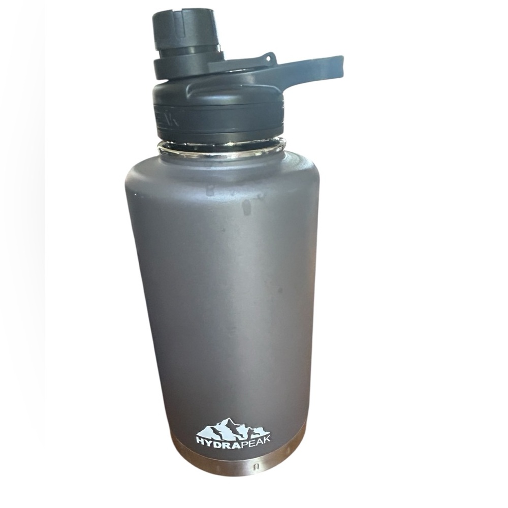 HydraPeak 50oz Wide Mouth Stainless Steel‎ Water Bottle Gray Insulated BPA Free